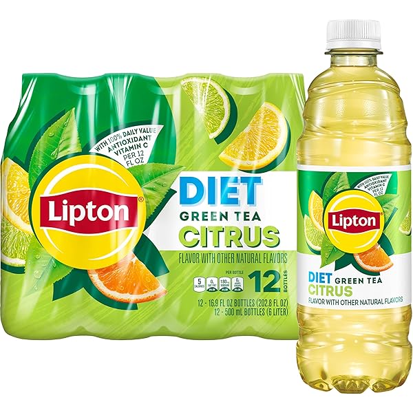 Amazon.com: Lipton Green Tea Citrus, 16.9 Fl Oz Bottles (Pack of 12)