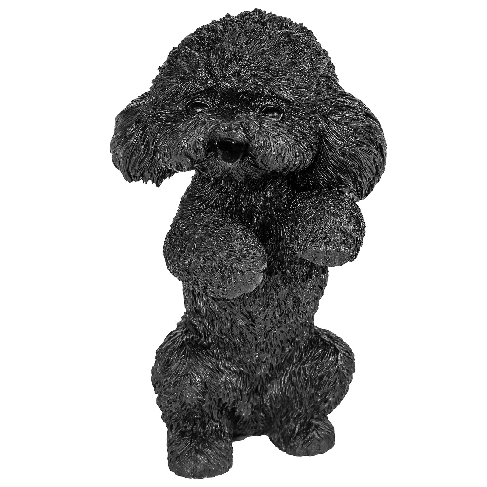 mookaitedecor Resin Cute Dog Figurine Ornament for Home Office Decor, Resin Animal Gift for Dog Lover, Lucky Puppy Statue Figure Collectible Desk Decor