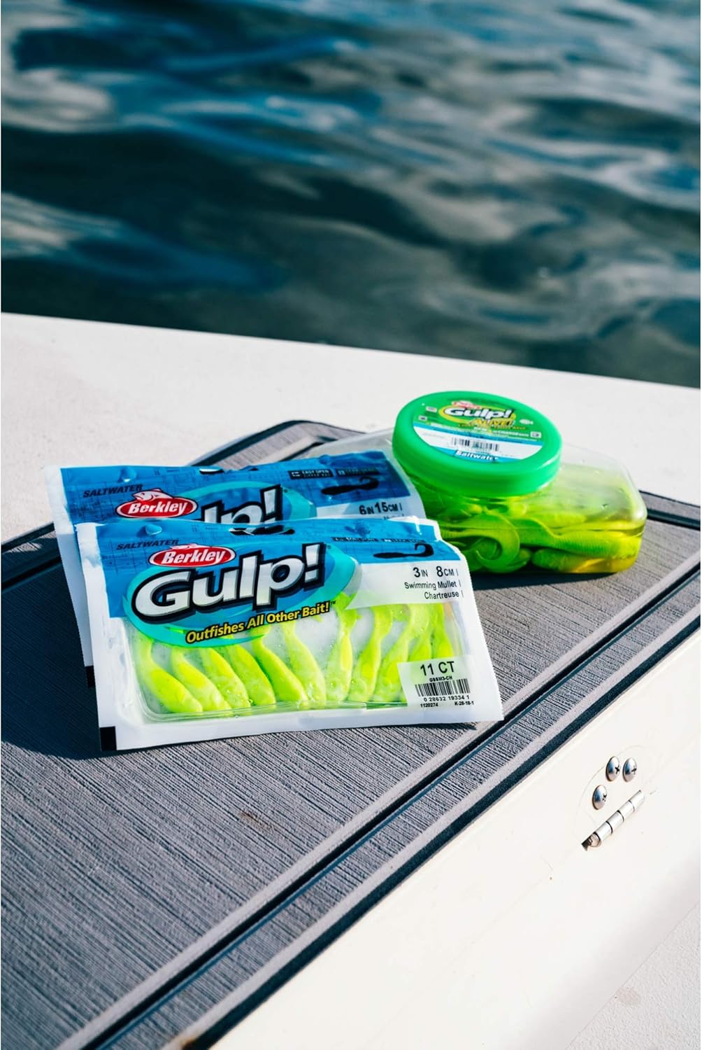 Berkley Gulp! Alive Swimming Mullet Soft Fishing Bait : Sports & Outdoors