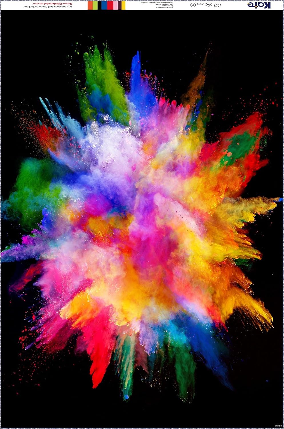 Kate - Fondo de neón para fotos de fiesta, diseño de chimenea de