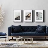 Fabian Clarke London A2 Modern Black Wooden Picture Frame with A3 White Mount view 5