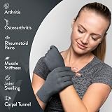 Medipaq Compression Gloves Arthritis Relief Large Open Finger Pair view 4