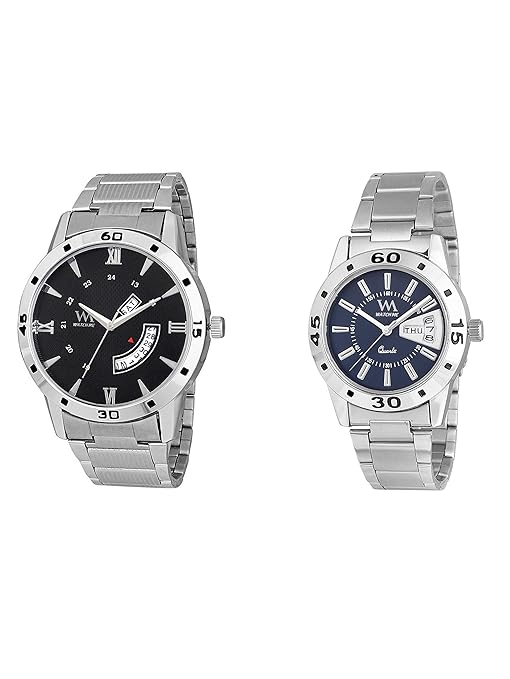 Quartz Movement Analogue Multicolour Dial Couple Combo Watch