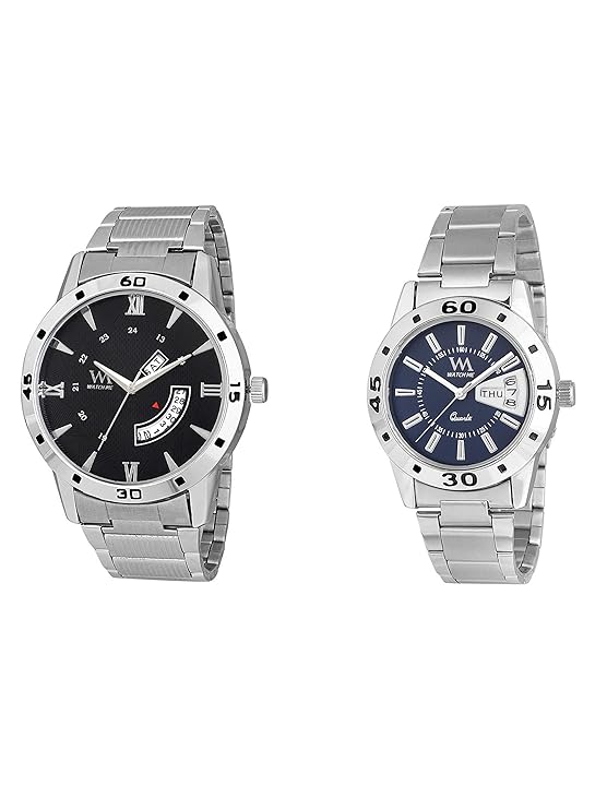 Quartz Movement Analogue Multicolour Dial Couple Combo Watch