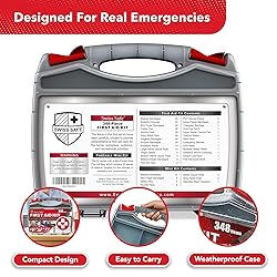 Swiss Safe 2-in-1 First Aid Kit for Car, Travel