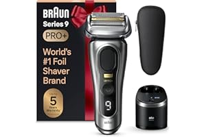 Braun Series 9 PRO+ Electric Razor for Men, 5 Pro Shave Elements & Precision Long Hair Trimmer, 6in1 SmartCare Center, Wet & Dry Electric Shaver for Smooth Skin with 60min Battery Runtime, 9567cc
