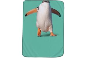 GENUINE FRED Fred & Friends HOWLIGANS Exotic PET Blanket, Penguin Print