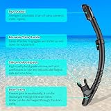 Immver Snorkel Set Adults Panoramic Mask Dry Snorkel Tempered Glass view 3