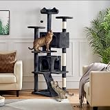 Yaheetech 178cm Multi-Level Cat Tree with 2 Condos 3 Scratching Posts view 2