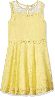 Guess Girls Big Sleeveless Floral Lace Fit And Flare Dress | Desertcart  Aruba