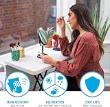 LIFETIME 30-Inch Adjustable Height Personal Table Almond view 5