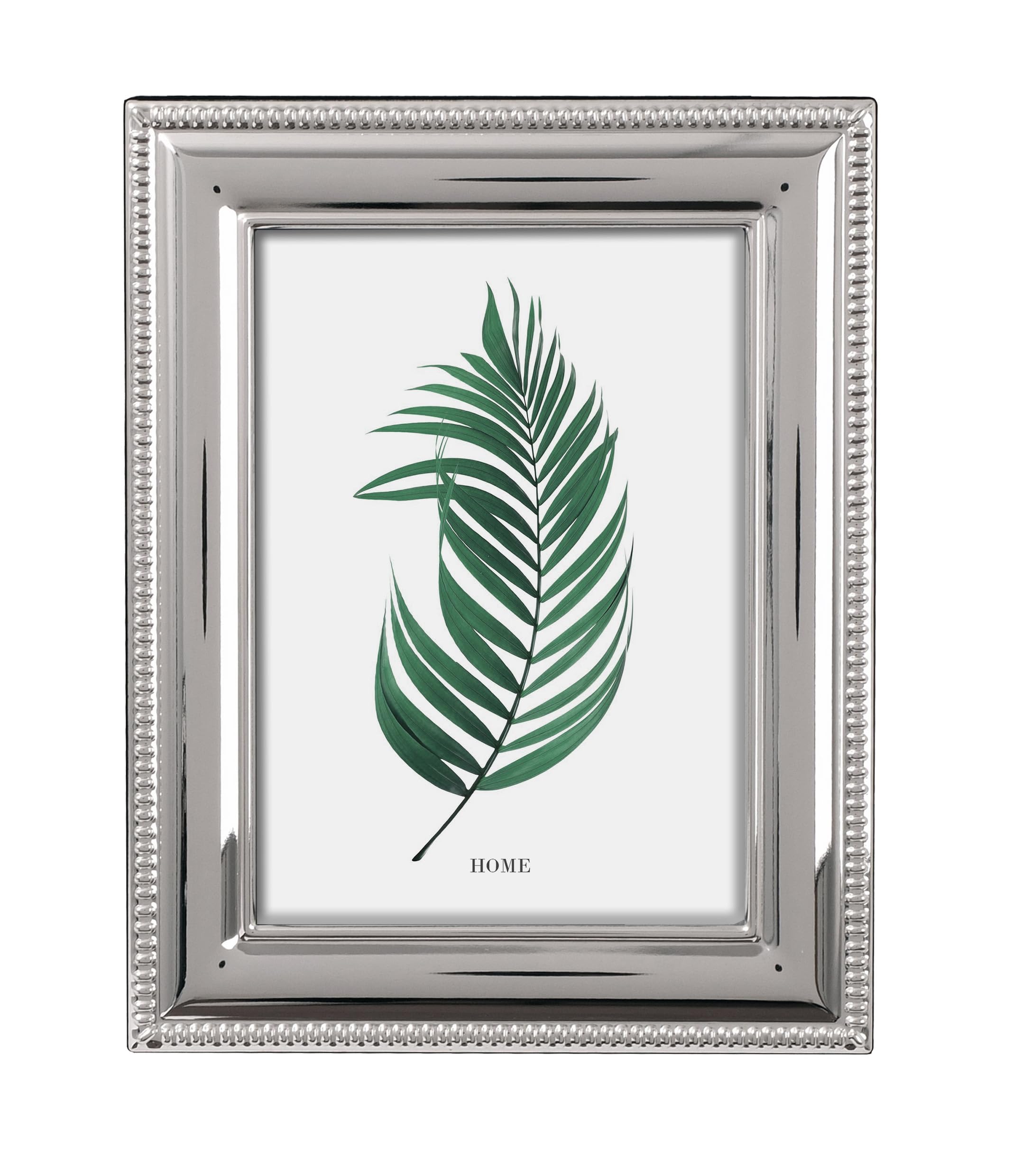 Inov8 Framing Tarnish Resistant Silver Plated Picture Frame - Bead Design for 6x4 Inch (15x10cm) Photo