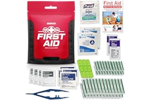 Go2Kits 54-Piece First Aid Kit, Basic Plus Emergency First Aid Kit for Home, Work & Travel, Red, 100-Pack