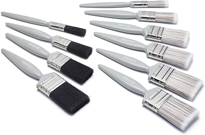 Harris Essentials Walls Ceilings and Woodwork 10 Pack Emulsion Gloss Brushes