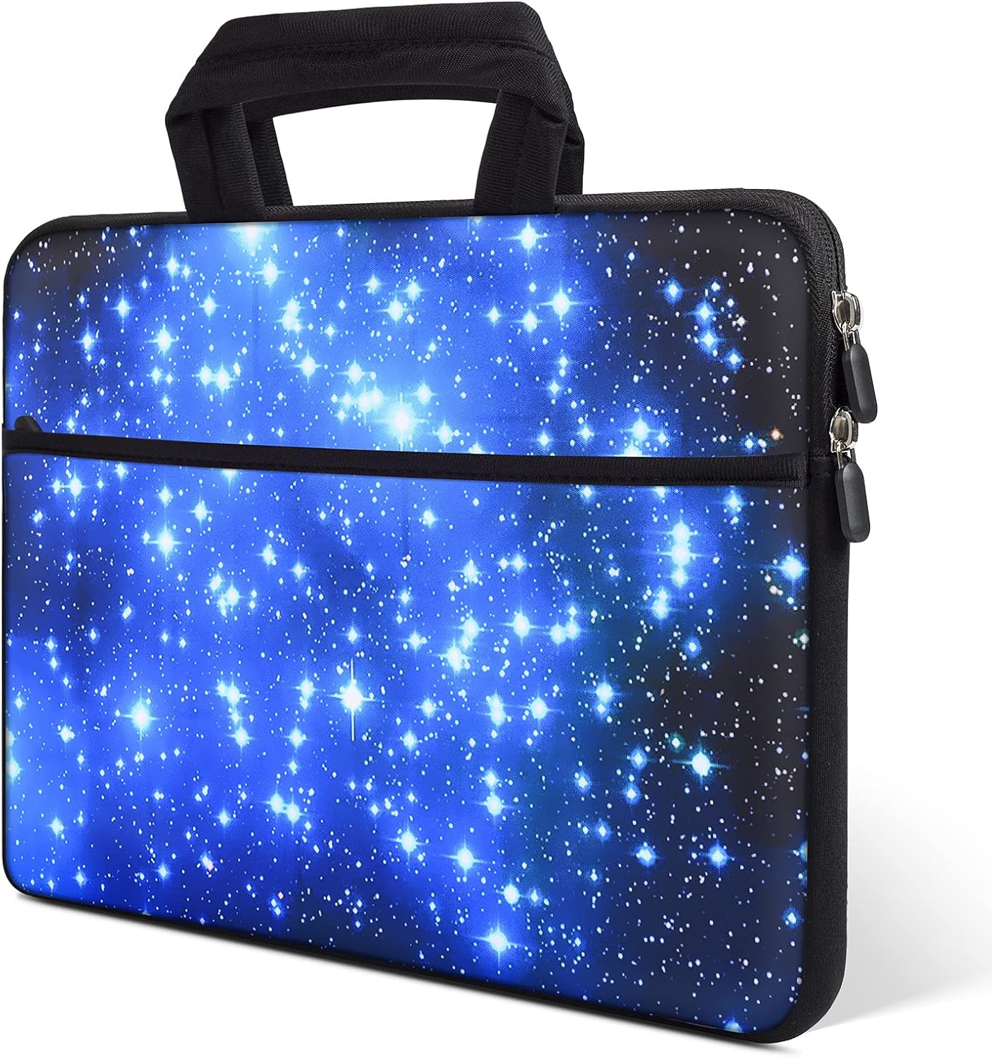 iKammo 13.3-14 Inch Laptop Case Carrying Bag Neoprene Chromebook Briefcase Compatible with Acer Chromebook 14 CB3-431 CP5-471/ASUS ZenBook 13/Dell Inspiron 13 7000/HP Stream 14 inch(Blue Star)