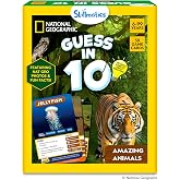 Skillmatics Guess in 10 Game &ndash; National Geographic Animals, Gift for Kids | Educational Cards, Family Trivia Game, Travel Toy &amp; STEM Board Game, Screen-Free Fun, Boys &amp; Girls Ages 6, 7, 8, 9 and Up