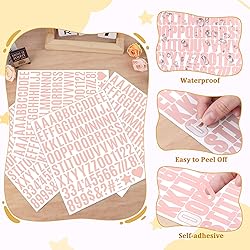 1470 Letter Stickers 15 Sheets Alphabet Stickers