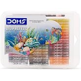 Doms 50 Assorted Colour Shades Oil Pastels - Rich Bright Smooth Even Shades