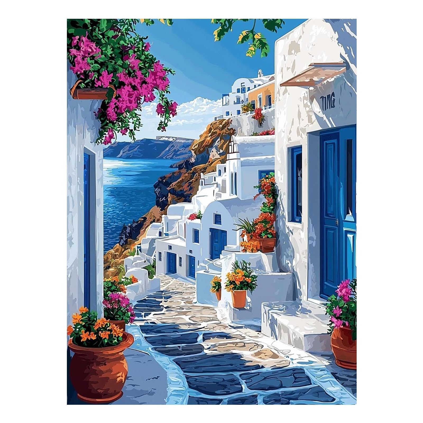 Mafenr Art Landscape Paint by Numbers for Adults, Landscape Paint by Numbers, Painting by Numbers Canvas for Gifts and Home Decorate 12x16 Inch/30x40 CM — image 1