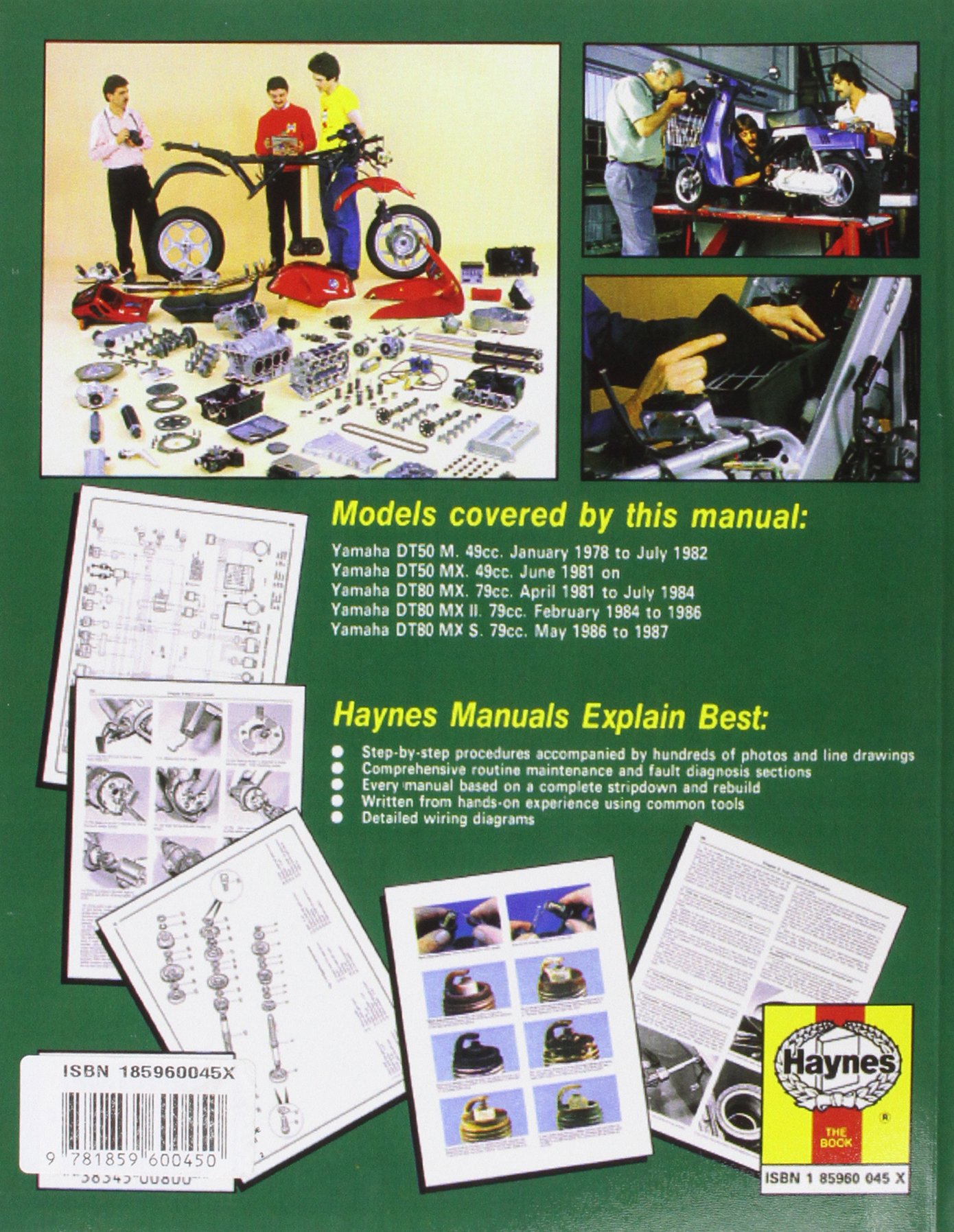 Yamaha DT50 & 80 Trail Bikes (Motorcycle Manuals) (Haynes Owners Workshop  Manuals): Chris Rogers: 9781859600450: Amazon.com: Books