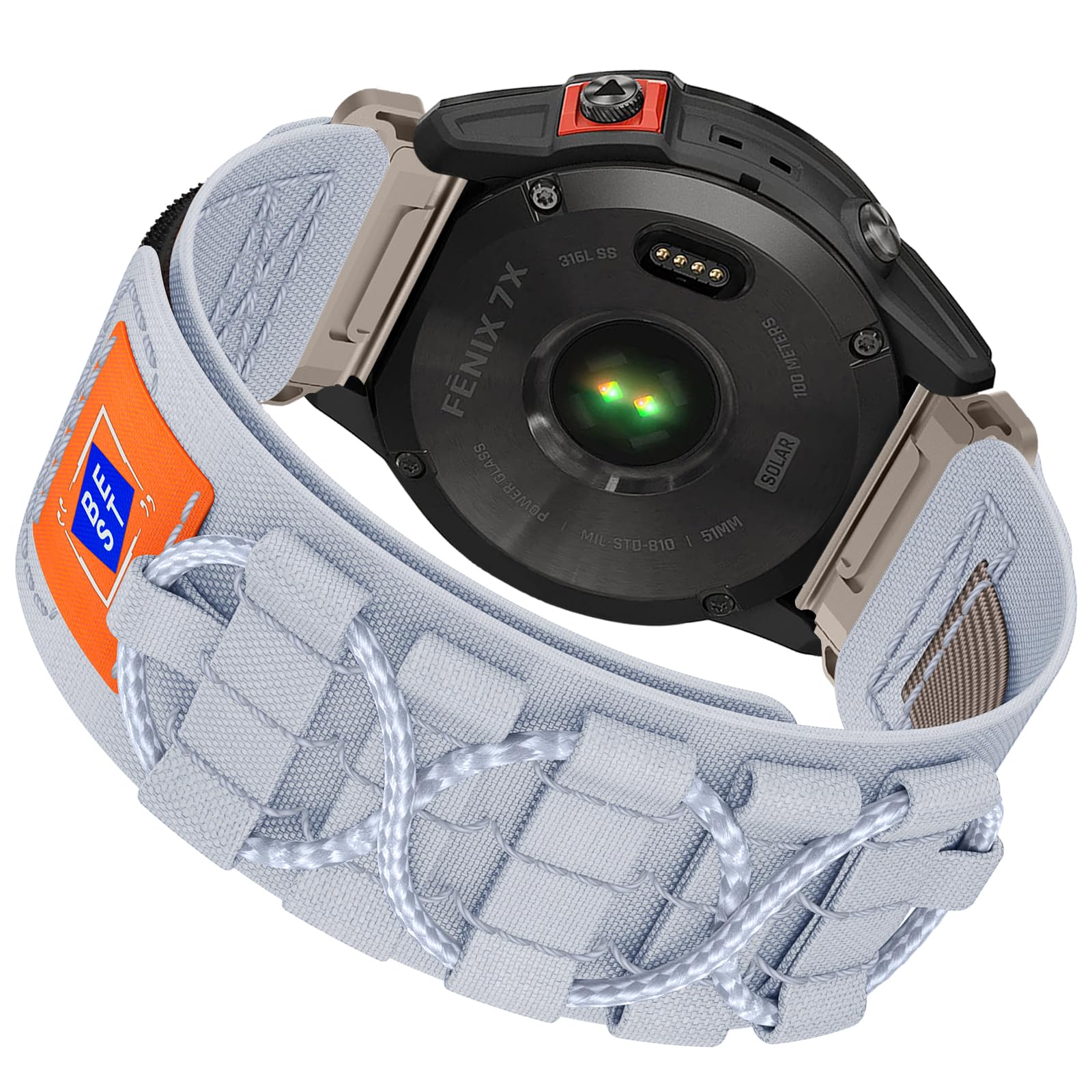 Strap for Fenix 6X Pro, 26mm Quick-Installed Nylon Strap for Fenix 7X/Fenix 6X/Fenix 7X Pro/Fenix 5X/Fenix 5X Plus/Fenix 7X Solar/Fenix 3/Fenix 3 HR/3 Sapphire/Fenix 7X Sapphire Solar/D2 Delta PX