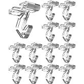 NACETURE Clear Drop Ceiling Hooks for Suspended Ceilings, 25 Pack | Clear hooks blend seamlessly with ceiling grids for hanging signs, decorations and classroom displays.