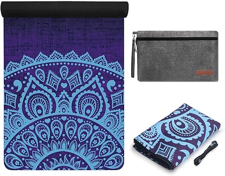 Amazon.com: YOYI - Esterilla de yoga para viajes, plegable ...
