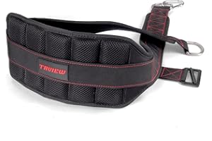 TAVIEW Belt for Belt Squats, Rack Attachment & Squat Machine, Weight Lifting&Powerlifting – Back Support, Low-Profile, Padded Hip & Thigh, Secure Buckle, Heavy Duty