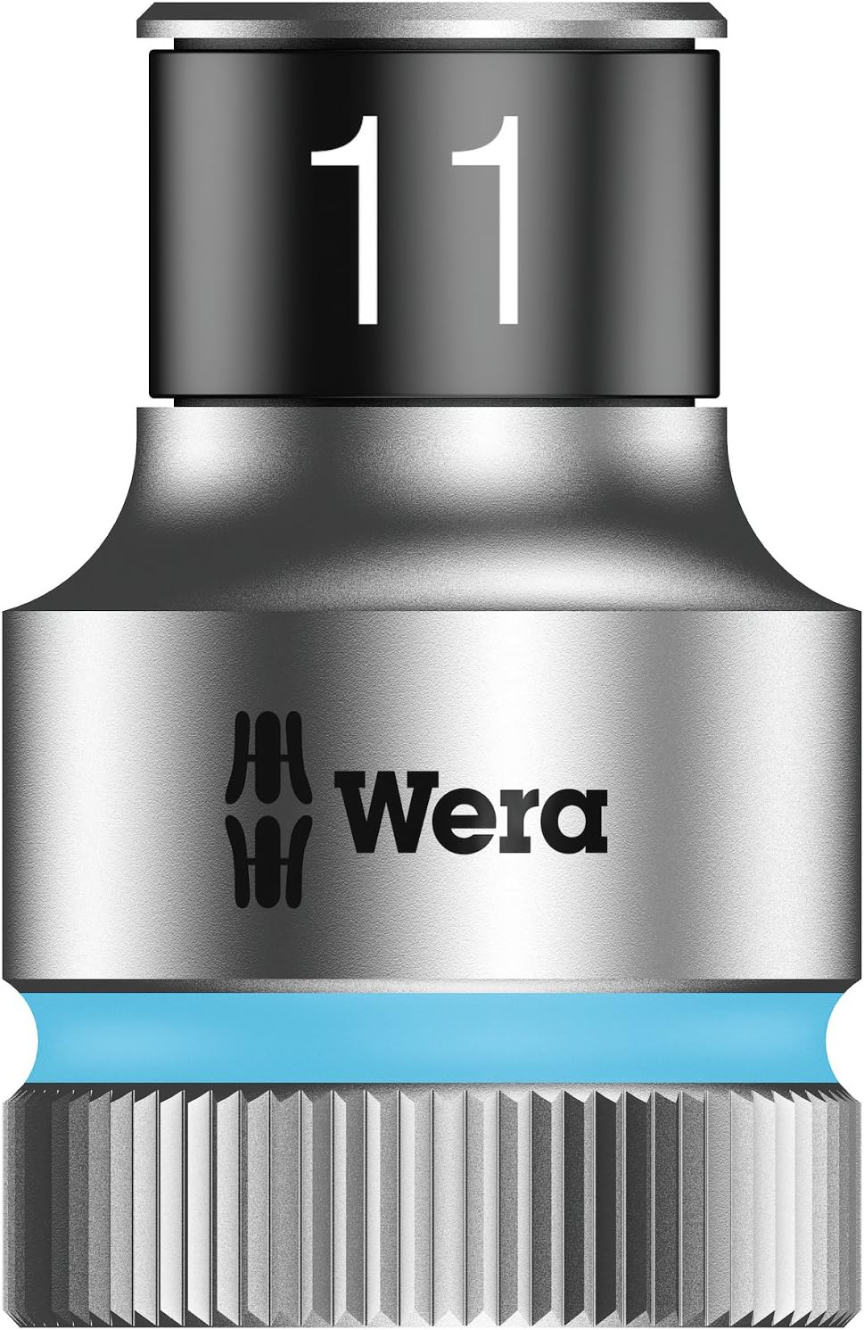 Wera 05003731001 8790 11 mm x 1/2-Inch Drive HMC HF Zyklop Hex Socket with Fastener Holding Function, Multi-colour, 11mm