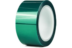 CHUANGSEED 2'' x 216 Ft Heat Resistance Tape for Resin Molds, Powder Coating, Circuit Borads, Residue-Free High Temp Masking Tape Epoxy Release