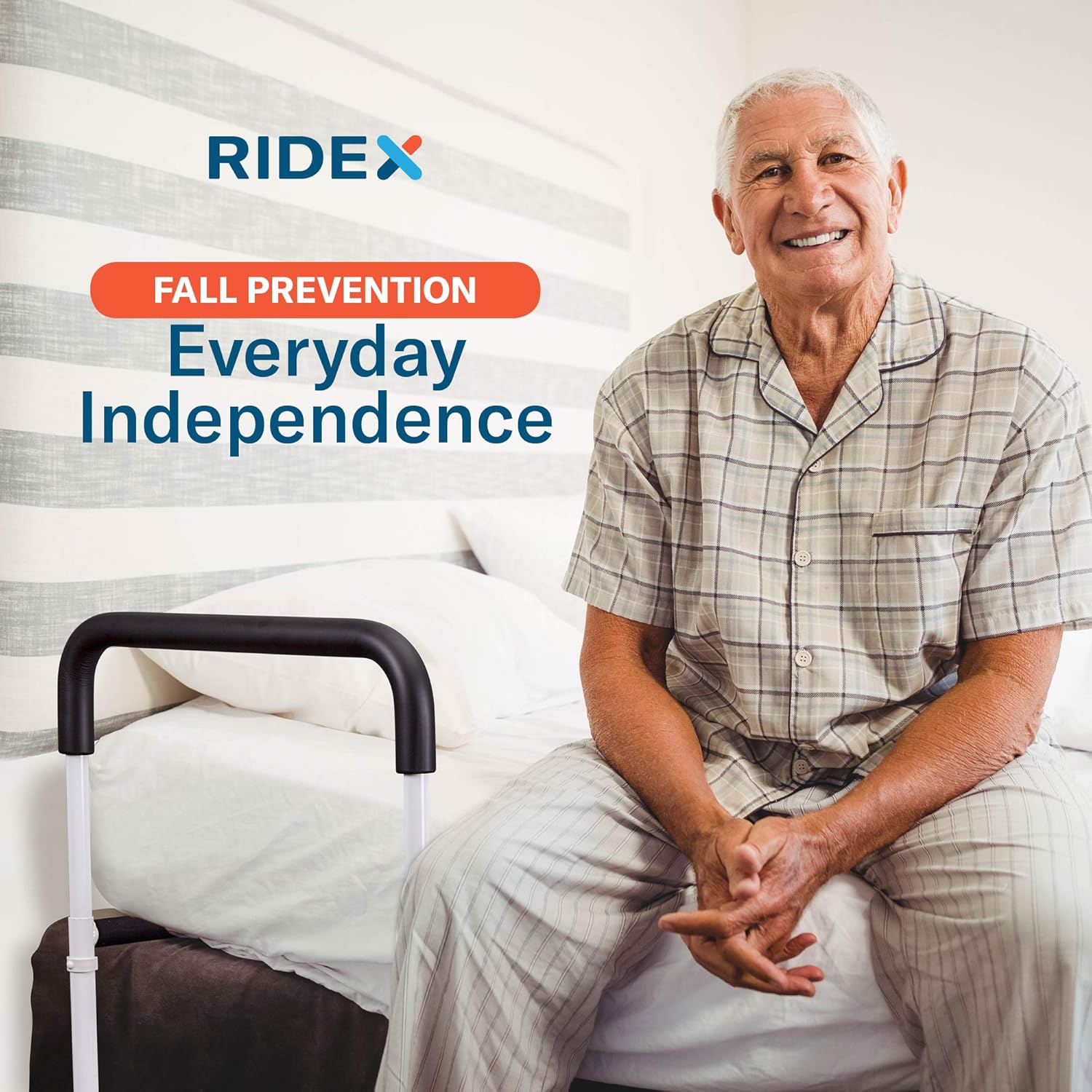 Bed Assist Hand Rails with Legs for Elderly - Adjustable Foam Padded Safety Support Handles for Bedside Assistance, Handicap, Adults, Seniors - Sturdy Medical Safety Equipment for Hospital, Bedroom: Industrial & Scientific