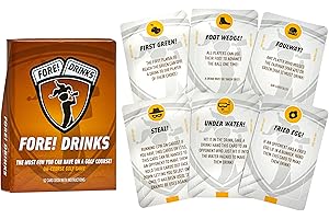 FORE! CARDS Fore! Drinks On-Course Golf Game | Fun Interactive Golf Drinking Game | Have More Fun On Your Next Round