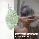 Sndyi Silicone Body Scrubber Leaf Shaped Gentle Exfoliating Green view 7