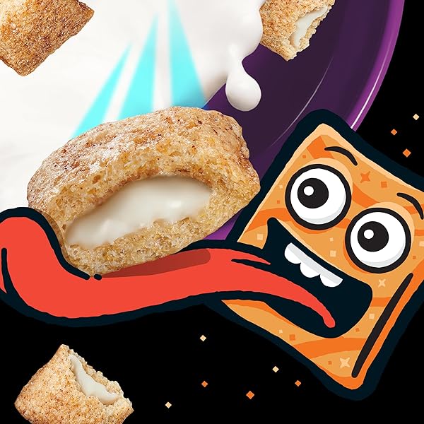 CINNAMON TOAST CRUNCH LOADED CEREAL, CINNAMON SUGAR CEREAL WITH ARTIFICIALLY FLAVORED VANILLA CRÈME FILLING, MADE WITH WHOLE GRAIN, LARGE SIZE, 13 OZ