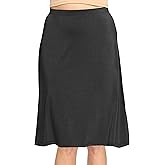 STRETCH IS COMFORT Knee Length and Midi A-Line Flowy Skirt | Comfortable Clothes for Women | S-5X