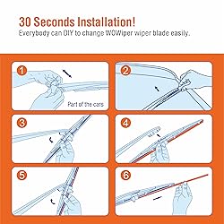14 inch (14-F) Rear Wiper Blade Replacement for