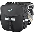 Lumintrail Bike 36L Double Panniers - Saddle Bags for Rear Rack Bike Bags with Safety Reflective Strips, and Carrying Handle - Perfect for Grocery Shopping, Easy Commuting and Long Cycling Trips