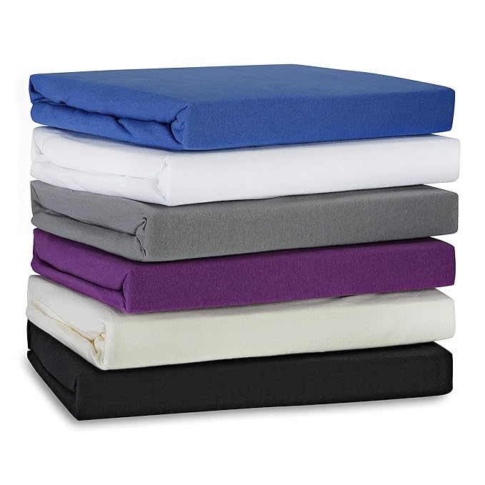 Boxspringbett-Spannbettlaken Natur 140/160 x 200/220 cm Spannbetttuch in Hotelqualität 145 g/m2 ÖKO-TEX Standard - 100% Baumw