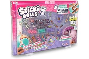 Sky Castle Sticki Rolls Sticki Station S2, Wearable Shareable Stickers, Ultimate DIY Sticker Jewellery Kit, Bracelets and Nec