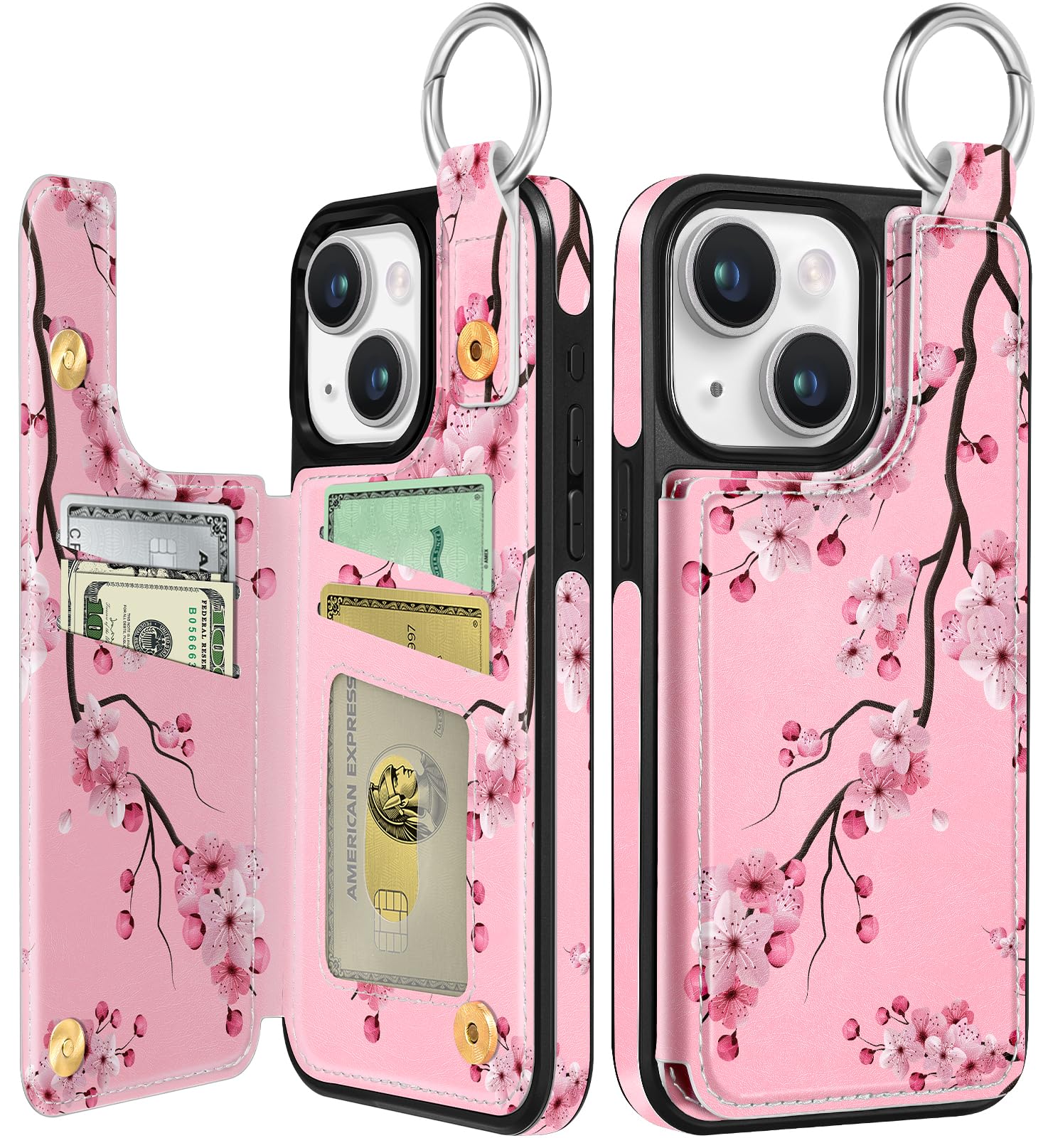 Lotadilo for iPhone 15 Wallet Case with Card