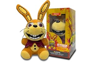 FUSOACH Collection Fan made Glitchtrap Plush Birthday Gift for Kids, Spring Trap Plush with Soft and Comfortable Cotton, Decor Plushtrap Plush, Glitchtrap Plush for All Ages, 7 Inch game plush.