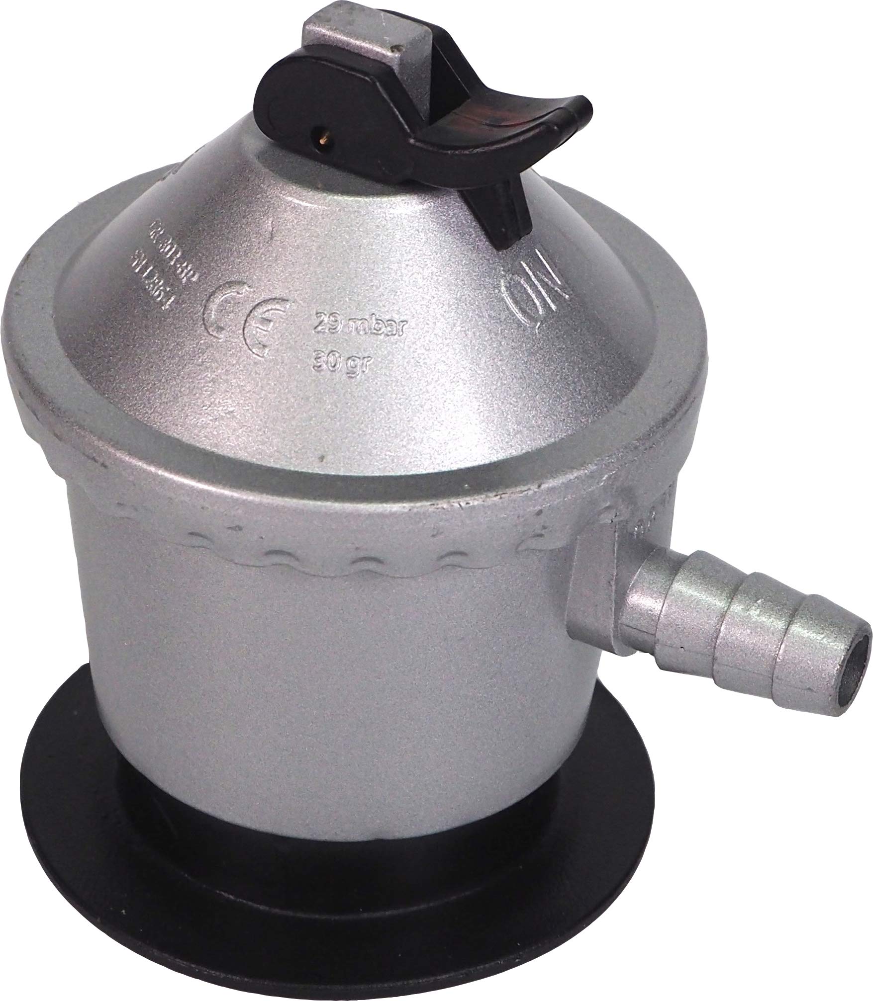 Sanfor Butane Gas Regulator 12 kg for Domestic Use | Approved (UNE-EN12864) | Silver Colour | One Size