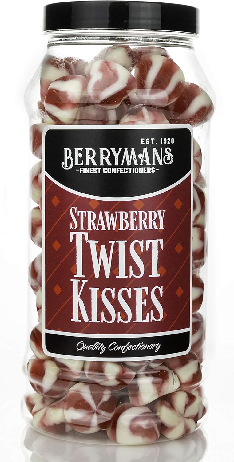 Original Strawberry Twist Kisses Strawberries & Cream Jelly Retro