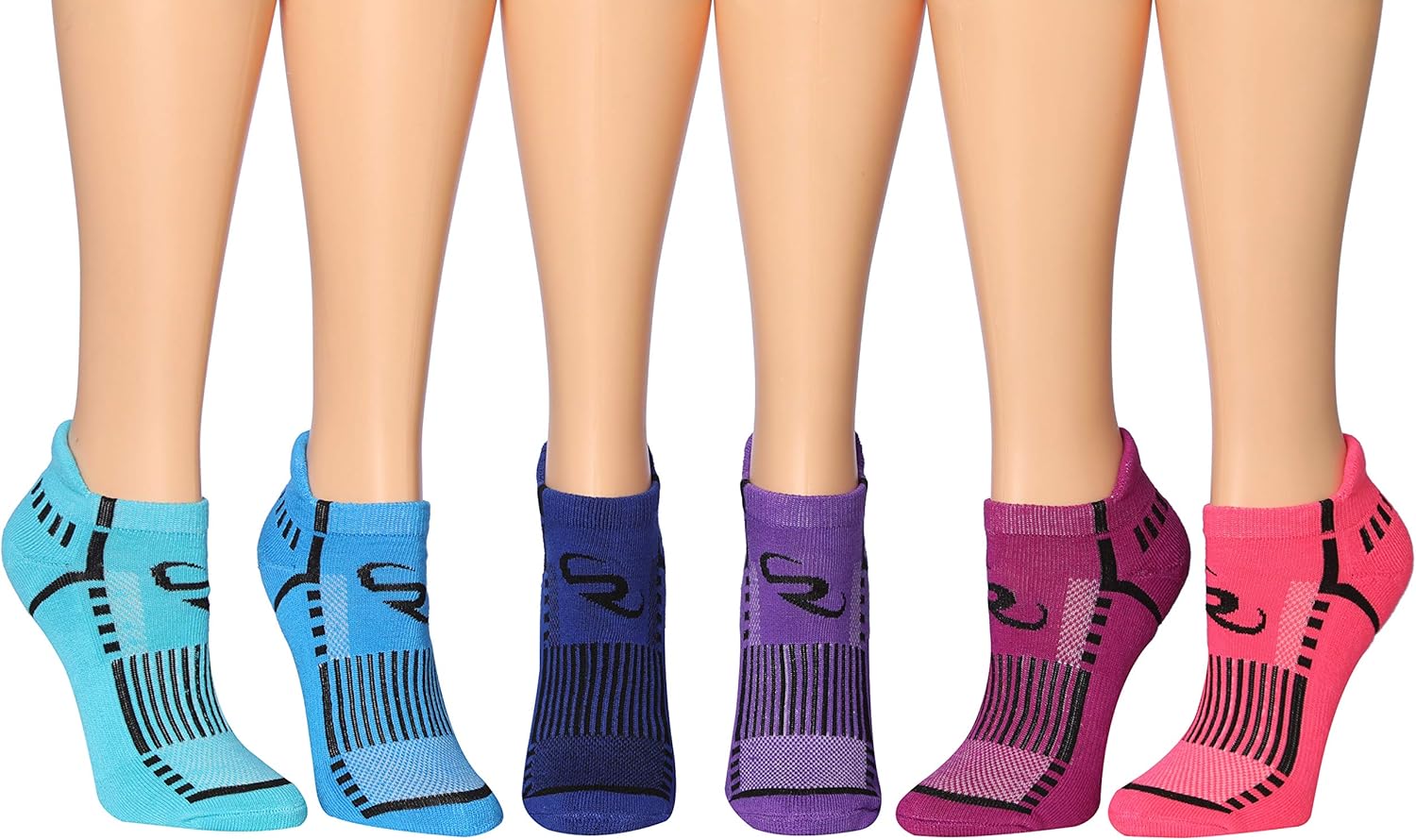 Ronnox Women's 12-Pairs Low Cut Running & Athletic Performance Tab Socks at  Women’s Clothing store