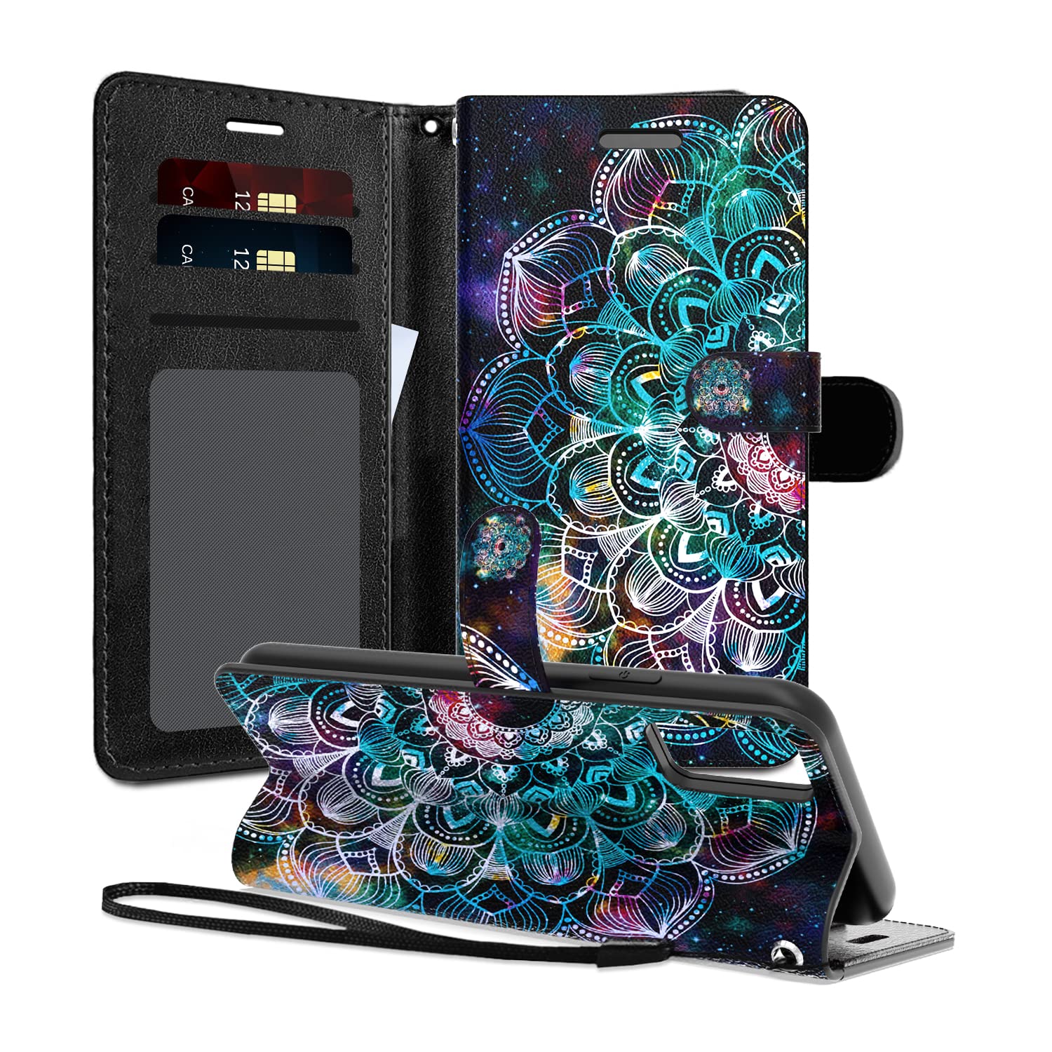EnCases Wallet Case with Hand Strap for Samsung