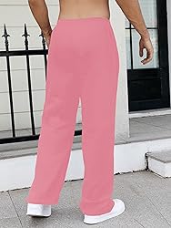 GORGLITTER Men's Baggy Wide Leg Sweatpants Y2K