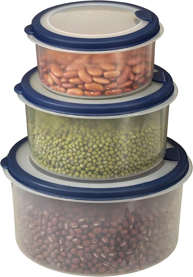 Cook Pro 6 Piece Storage Container Set, Blue Kitchen