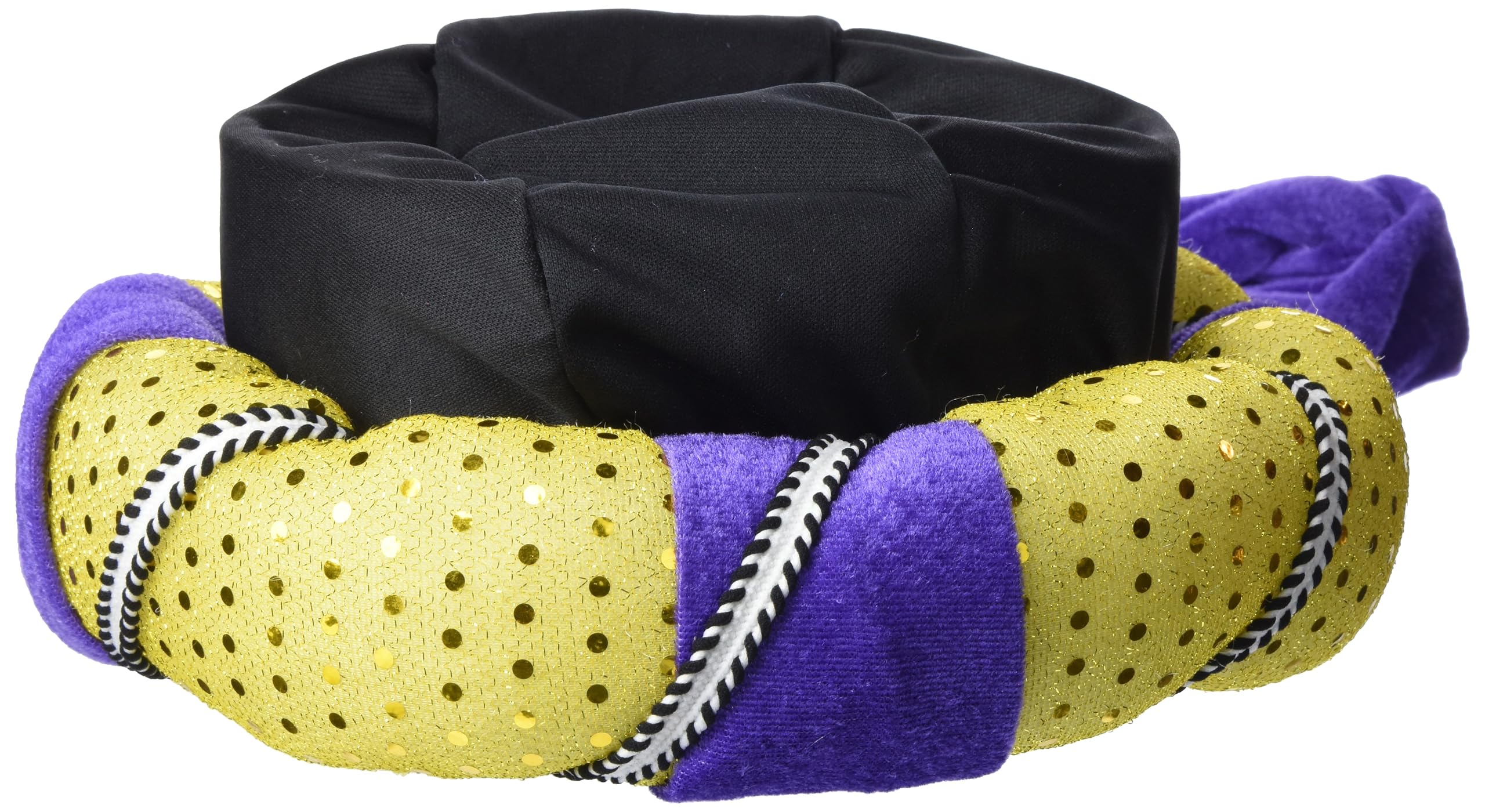 BOLAND 81002 Turban Hat Sultan Omar, Gold/Purple, Assorted