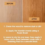Furniture Clinic 500ml Satin Clear Wood Varnish Fast Drying Low Odour view 3