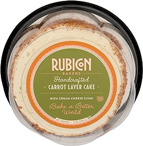 Rubicon Bakery, Cake Carrot Double Layer 6 Inch, 21 Ounce